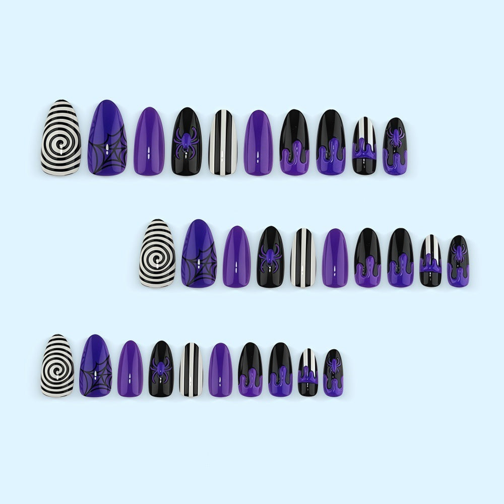 Halloween Press-On Nails | Available in Yellow | Glue-Free Application in Minutes for Parties and Nights Out