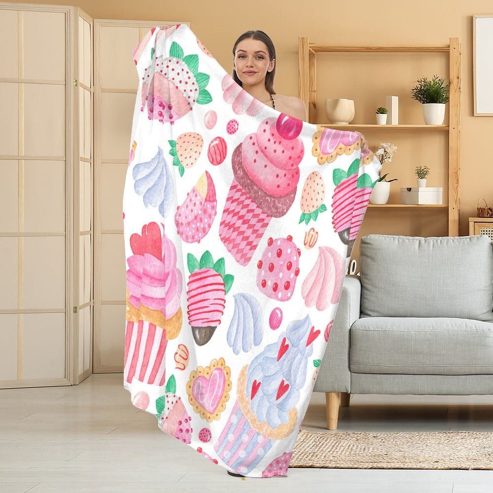 Halloween Throw Blanket | Available in White | Soft Fleece for Sofas, Beds, and Movie Nights