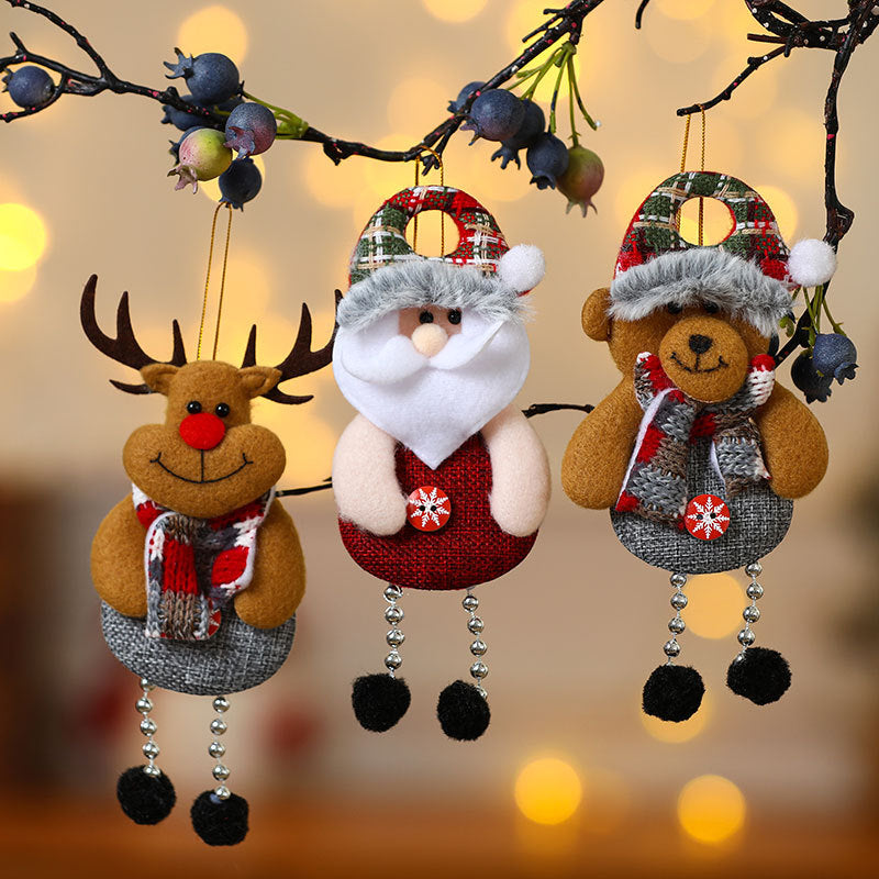 Felt Snowman Christmas Ornament with Scarf and Hat | Hanging Tree Accent in 30 Designs | Soft Indoor Holiday Decorations