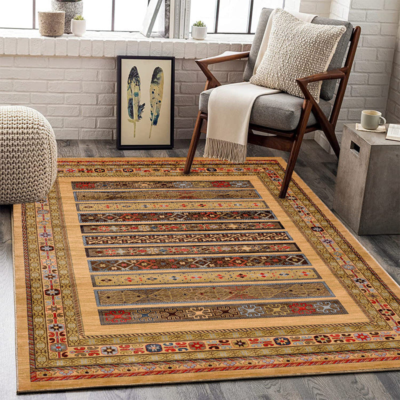 Vintage Ornate Area Rug with a Medallion Center | Soft Underfoot and Easy to Clean | Five Sizes, 31 x 47 up to 55 x 79 in