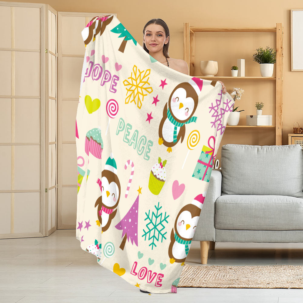 Halloween Throw Blanket | Available in White | Soft Fleece for Sofas, Beds, and Movie Nights