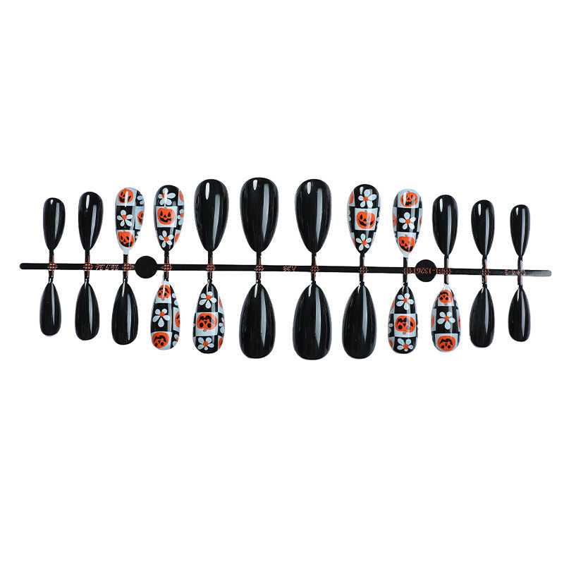 Halloween Press-On Nails | Available in Farbe | Glue-Free Application in Minutes for Parties and Nights Out