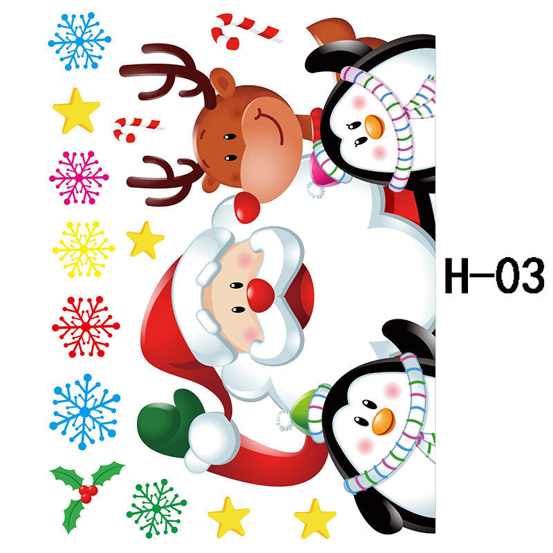 Christmas Wall Decals with Santa, Elves and Reindeer | Peel and Stick Vinyl That Leaves No Residue | Twelve Designs, Repositionable