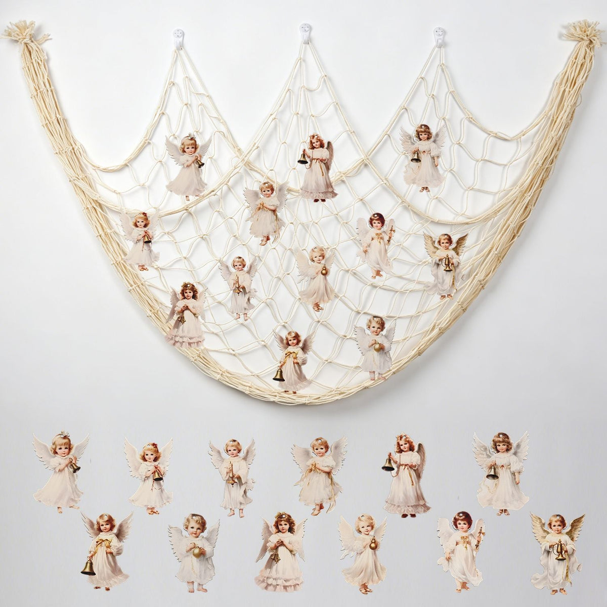Christmas Ornament Hammock for Baubles | Hanging Net for Xmas Decorations, 1 x 2 m | Festive Indoor Display for Your Tree