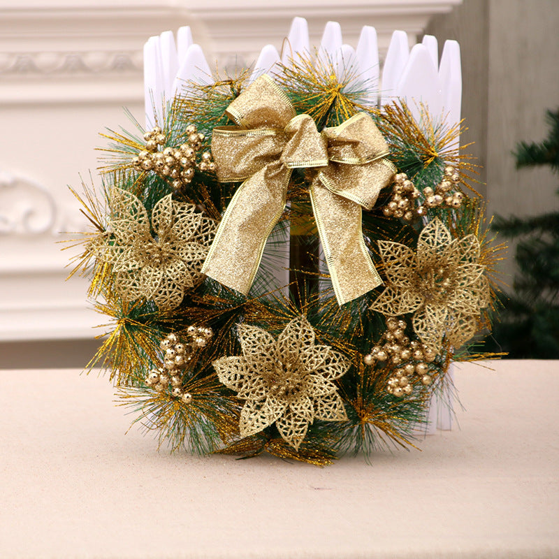 Christmas Wreath with a Felt Reindeer Face and Red Berries | Hanging Loop for Doors and Sheltered Porches | 16 Designs
