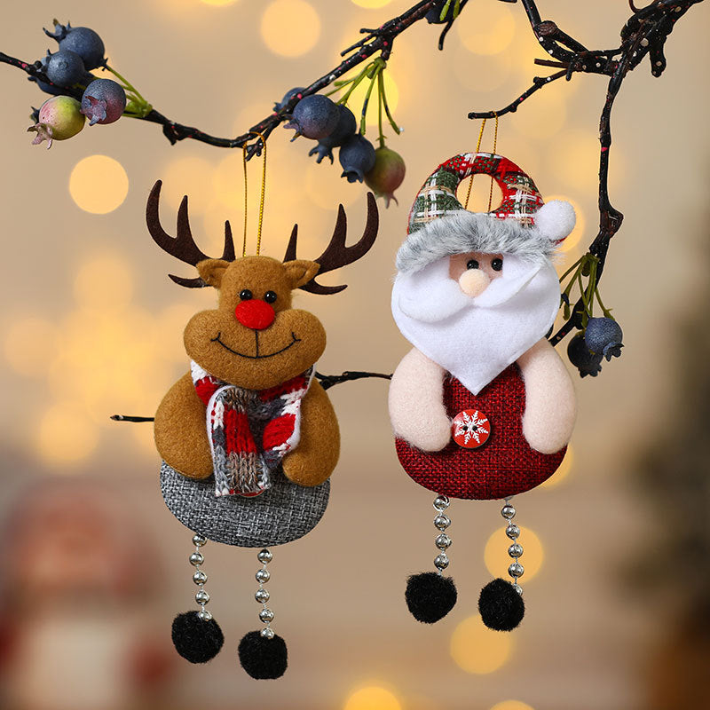 Felt Snowman Christmas Ornament with Scarf and Hat | Hanging Tree Accent in 30 Designs | Soft Indoor Holiday Decorations