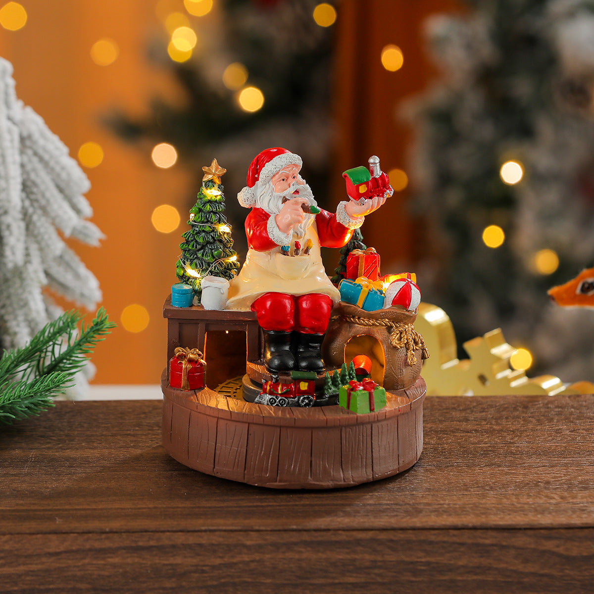 Light Up Snowman Figurine with a Classic Top Hat and Scarf | 11.8 in Tall, Battery Powered | Warm Glow for Mantel Displays