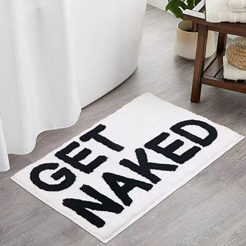 Bath Mat with a Tufted Surface and a Non-Slip Back | Absorbent Underfoot, Machine Washable | 14 Designs to Pick From
