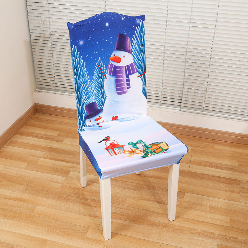 Christmas Tablecloth with Santa Figures and Festive Lettering | Stain-Resistant Fabric, Wipe or Machine Wash | 7 Designs