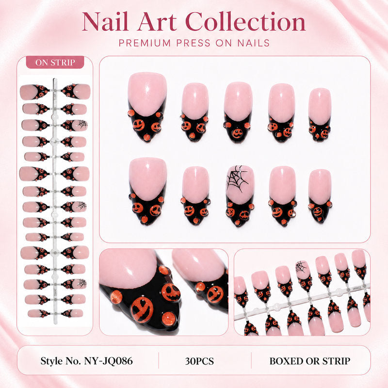 Halloween Press-On Nails | Available in Unbekannt, Blue | Glue-Free Application in Minutes for Parties and Nights Out