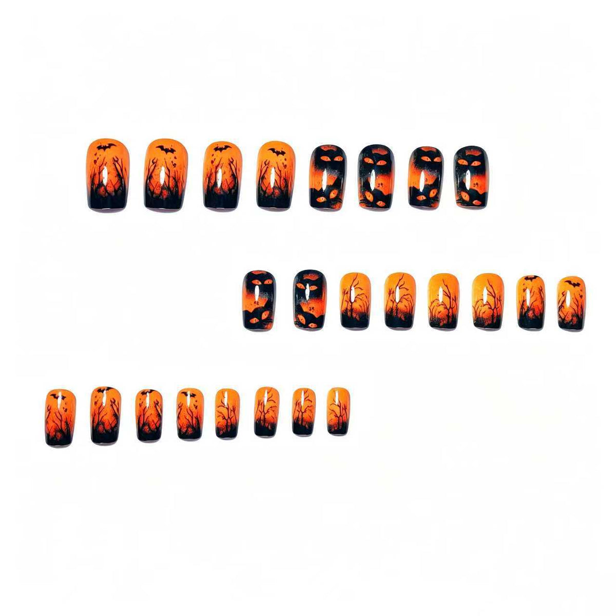 Halloween Press-On Nails | Available in Jelly | Glue-Free Application in Minutes for Parties and Nights Out