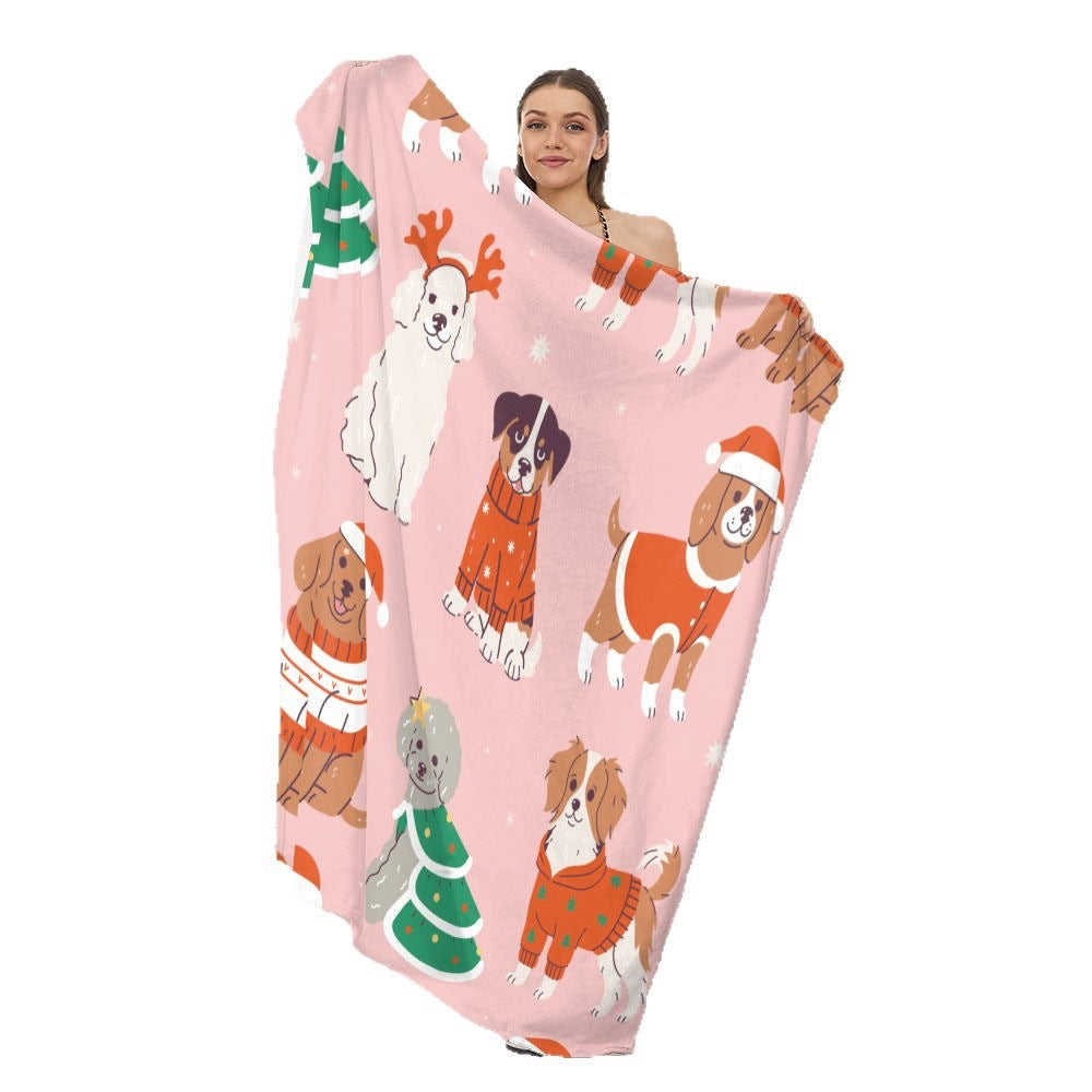 Halloween Throw Blanket | Available in White | Soft Fleece for Sofas, Beds, and Movie Nights