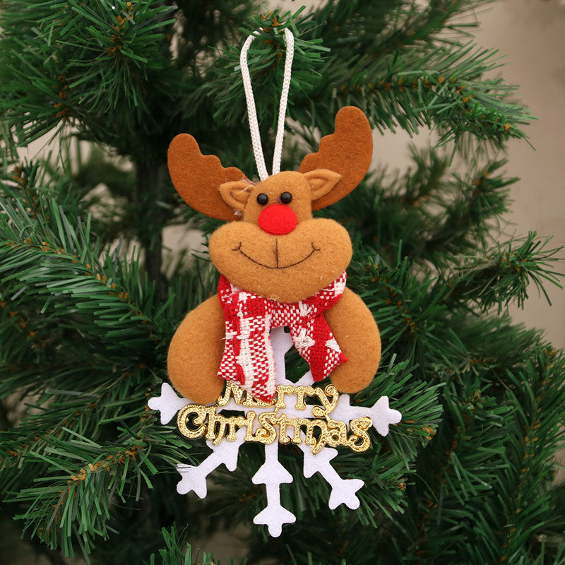 Felt Snowman Christmas Ornament with Scarf and Hat | Hanging Tree Accent in 30 Designs | Soft Indoor Holiday Decorations