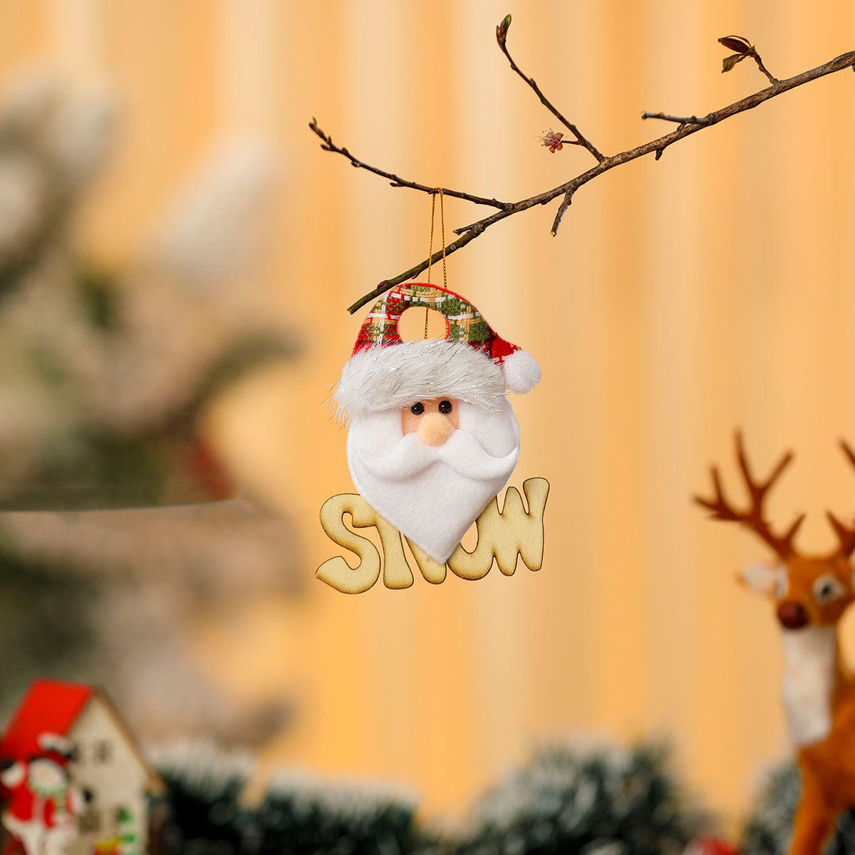 Snowman Ornaments for the Christmas Tree | Festive Hat and Scarf Details | Lightweight Build with a Sturdy Hanging Loop
