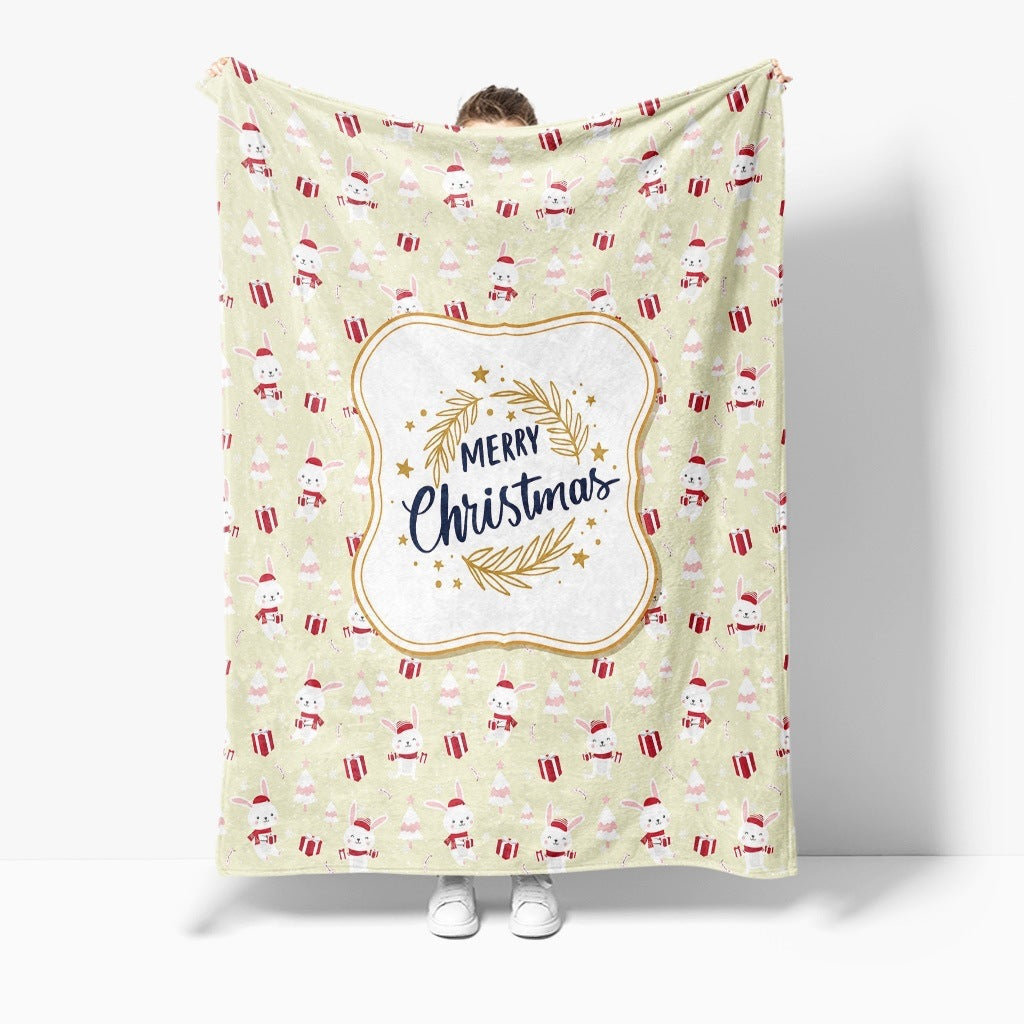 Christmas Blanket with Gingerbread Men and Candy Canes | Ultra-Soft Festive Throw for Cold Evenings | Three Designs