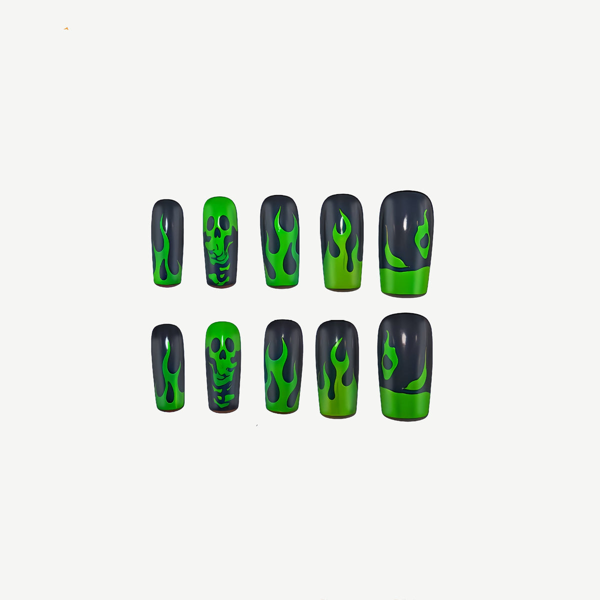 Halloween Skull Press-On Nails | Available in Jelly | Glue-Free Application in Minutes for Parties and Nights Out