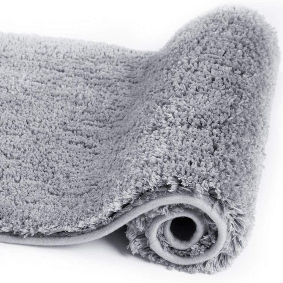 Plush Shaggy Floor Mat with a Non-Slip Backing | Machine Washable Rug for Bedroom and Bath | 5 Colors
