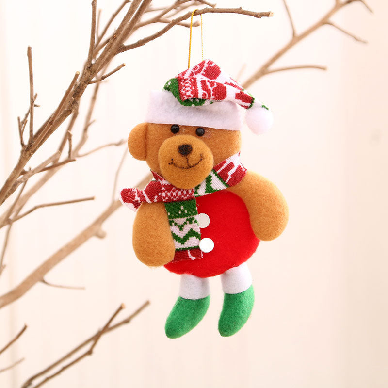 Felt Snowman Christmas Ornament with Scarf and Hat | Hanging Tree Accent in 30 Designs | Soft Indoor Holiday Decorations