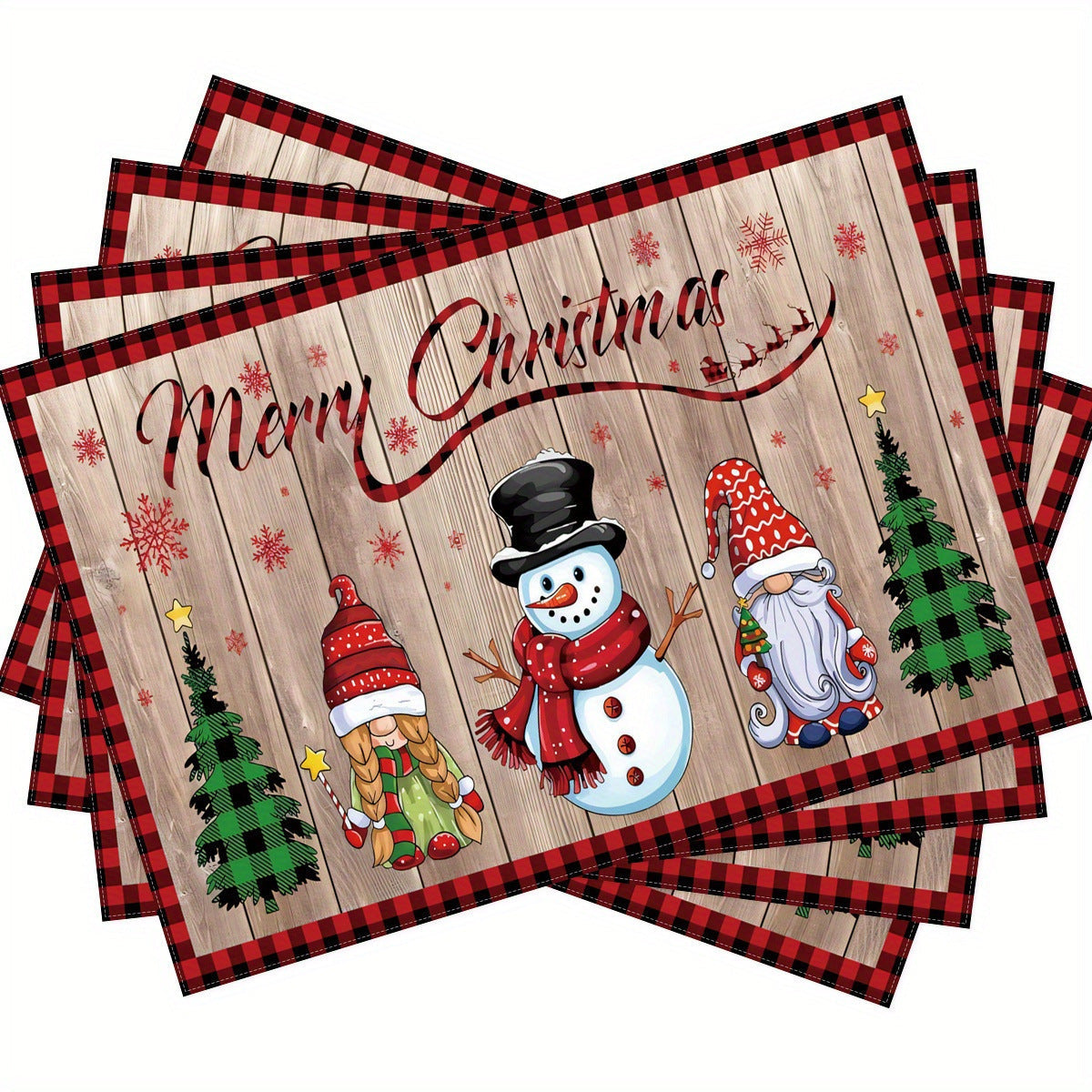 Festive Christmas Kitchen Rug with Holiday Print | Non-Slip Indoor Mat, Easy to Wipe Clean | Seasonal Floor Decor for Sinks