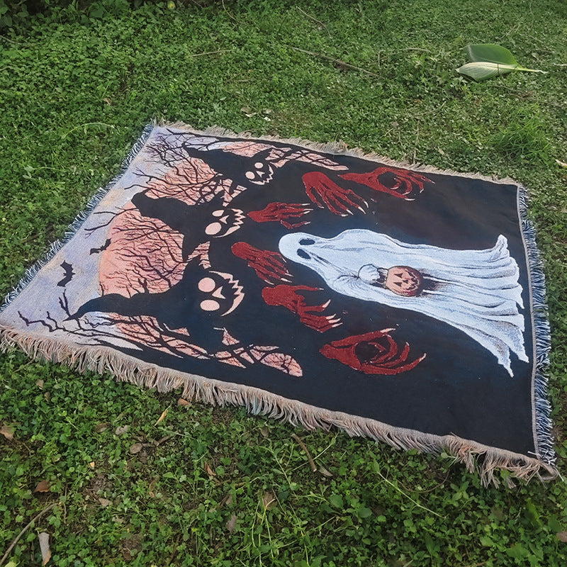 Halloween Throw Blanket | Available in Phantom | Soft Fleece for Sofas, Beds, and Movie Nights