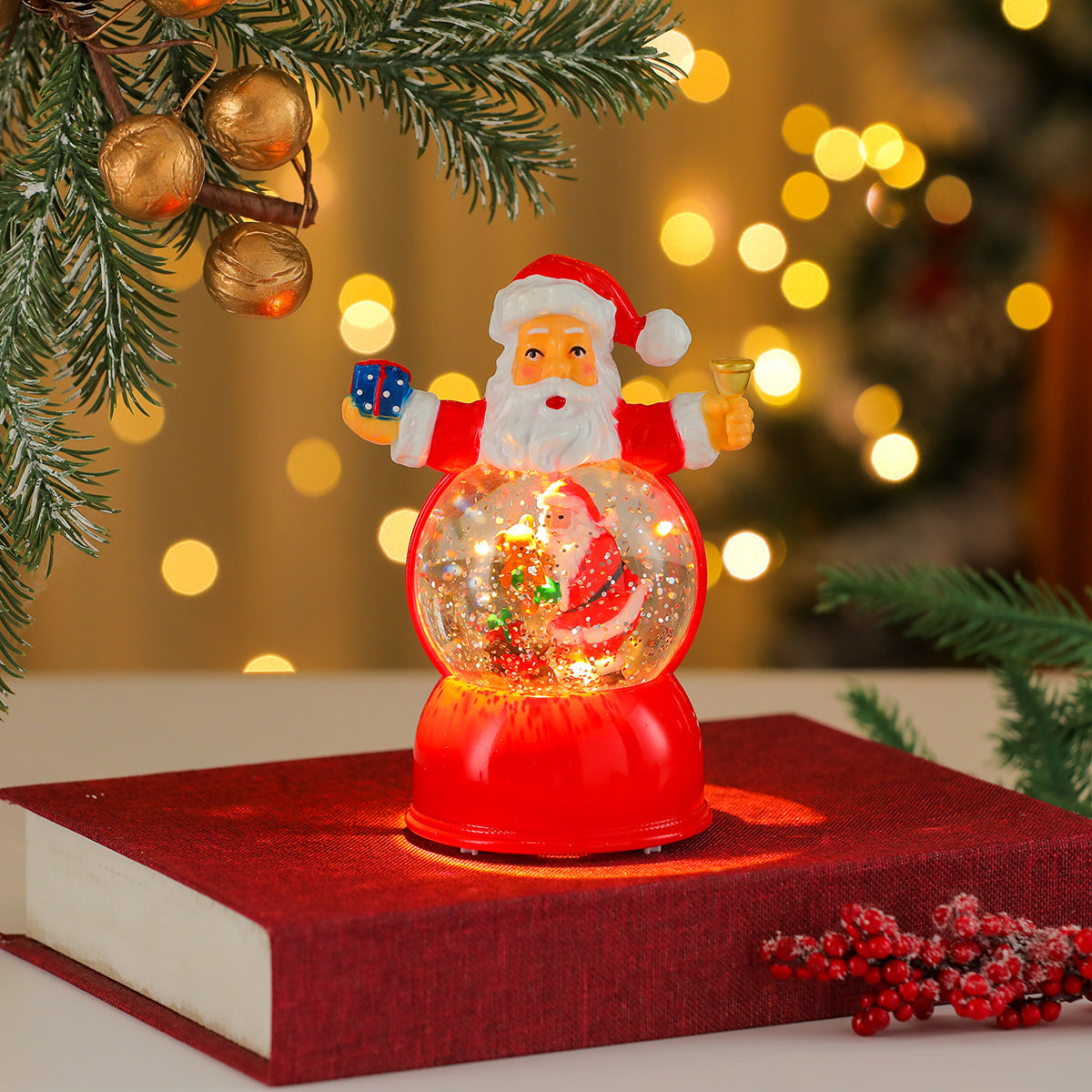 Light Up Snowman Figurine with a Classic Top Hat and Scarf | 11.8 in Tall, Battery Powered | Warm Glow for Mantel Displays