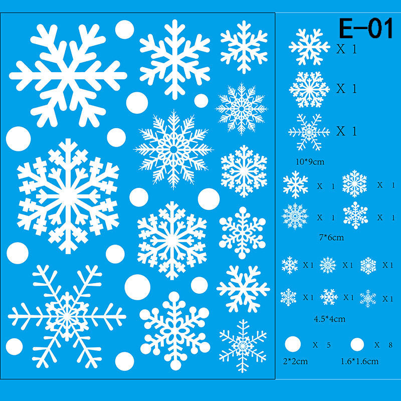 Christmas Wall Decals with Santa, Elves and Reindeer | Peel and Stick Vinyl That Leaves No Residue | Twelve Designs, Repositionable