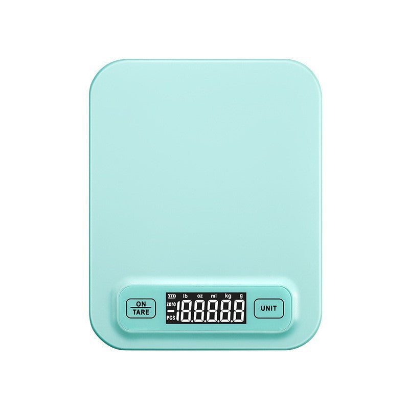 Light Blue Kitchen Scale with Tare Button and Clear LCD | Weighs Ingredients Down to the Gram | One Size