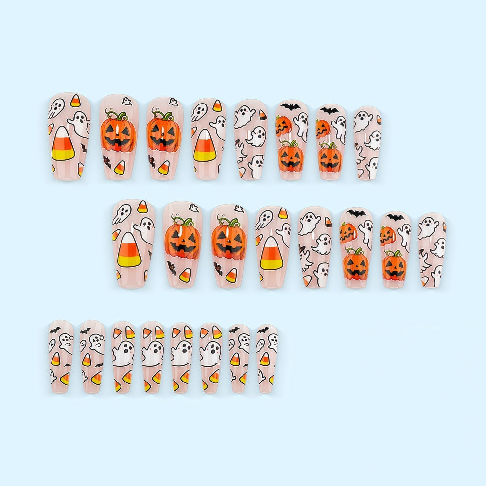 Halloween Press-On Nails | Available in Oliv | Glue-Free Application in Minutes for Parties and Nights Out