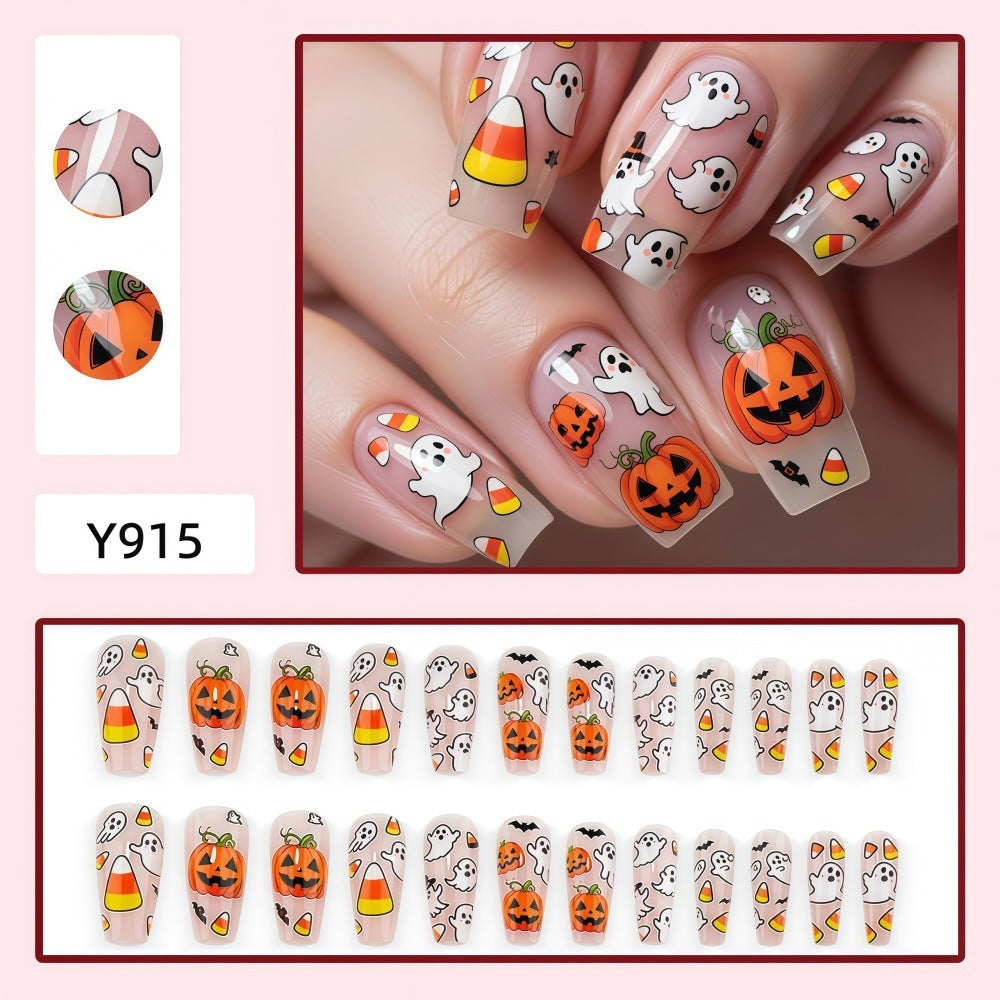 Halloween Press-On Nails | Available in Oliv | Glue-Free Application in Minutes for Parties and Nights Out