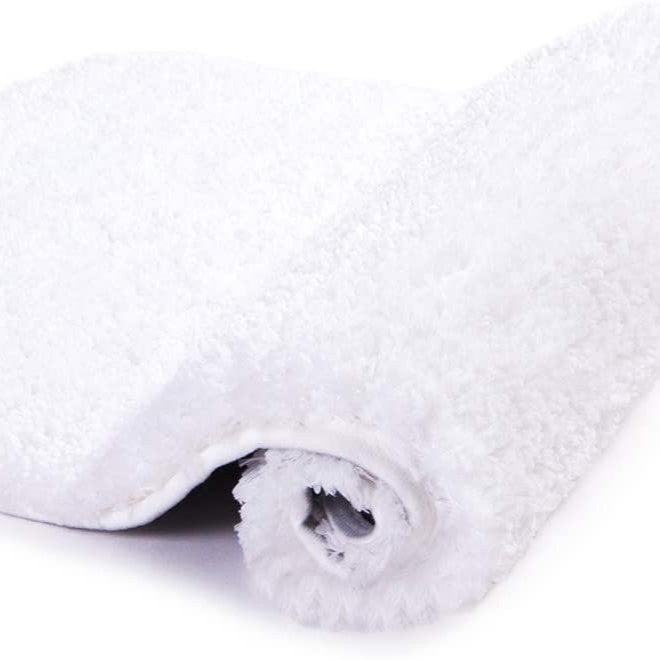 Plush Shaggy Floor Mat with a Non-Slip Backing | Machine Washable Rug for Bedroom and Bath | 5 Colors