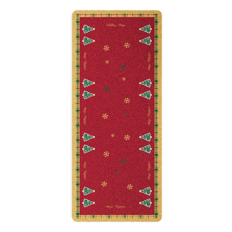 Quilted Sofa Seat Protector with Christmas Tree Print | Non-Slip Backing and Padded Top | Festive Decorations in 24 Sizes