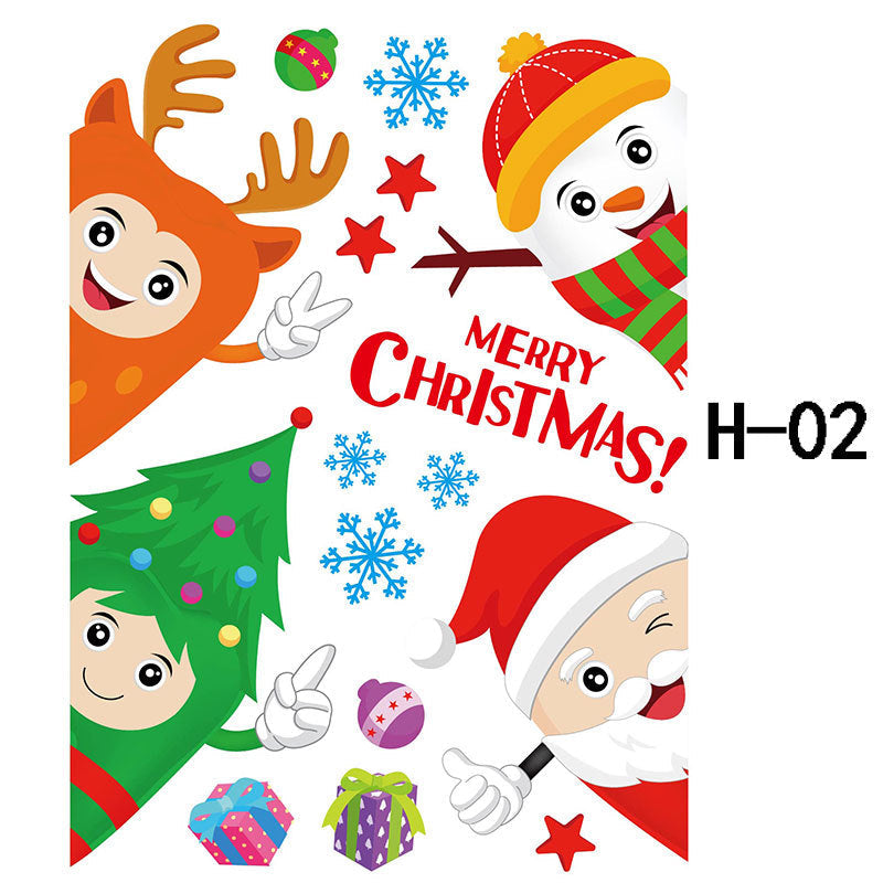 Christmas Wall Decals with Santa, Elves and Reindeer | Peel and Stick Vinyl That Leaves No Residue | Twelve Designs, Repositionable