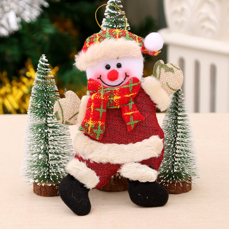 Felt Snowman Christmas Ornament with Scarf and Hat | Hanging Tree Accent in 30 Designs | Soft Indoor Holiday Decorations