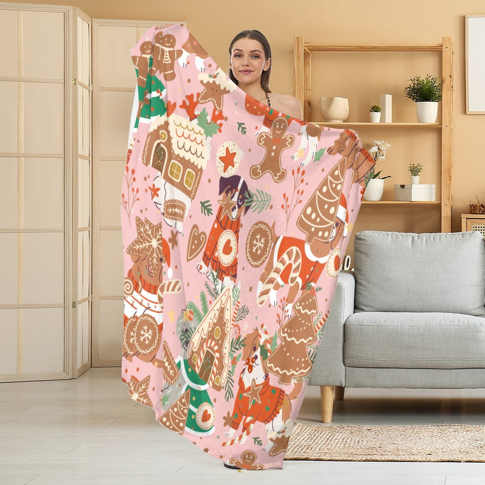 Halloween Throw Blanket | Available in White | Soft Fleece for Sofas, Beds, and Movie Nights
