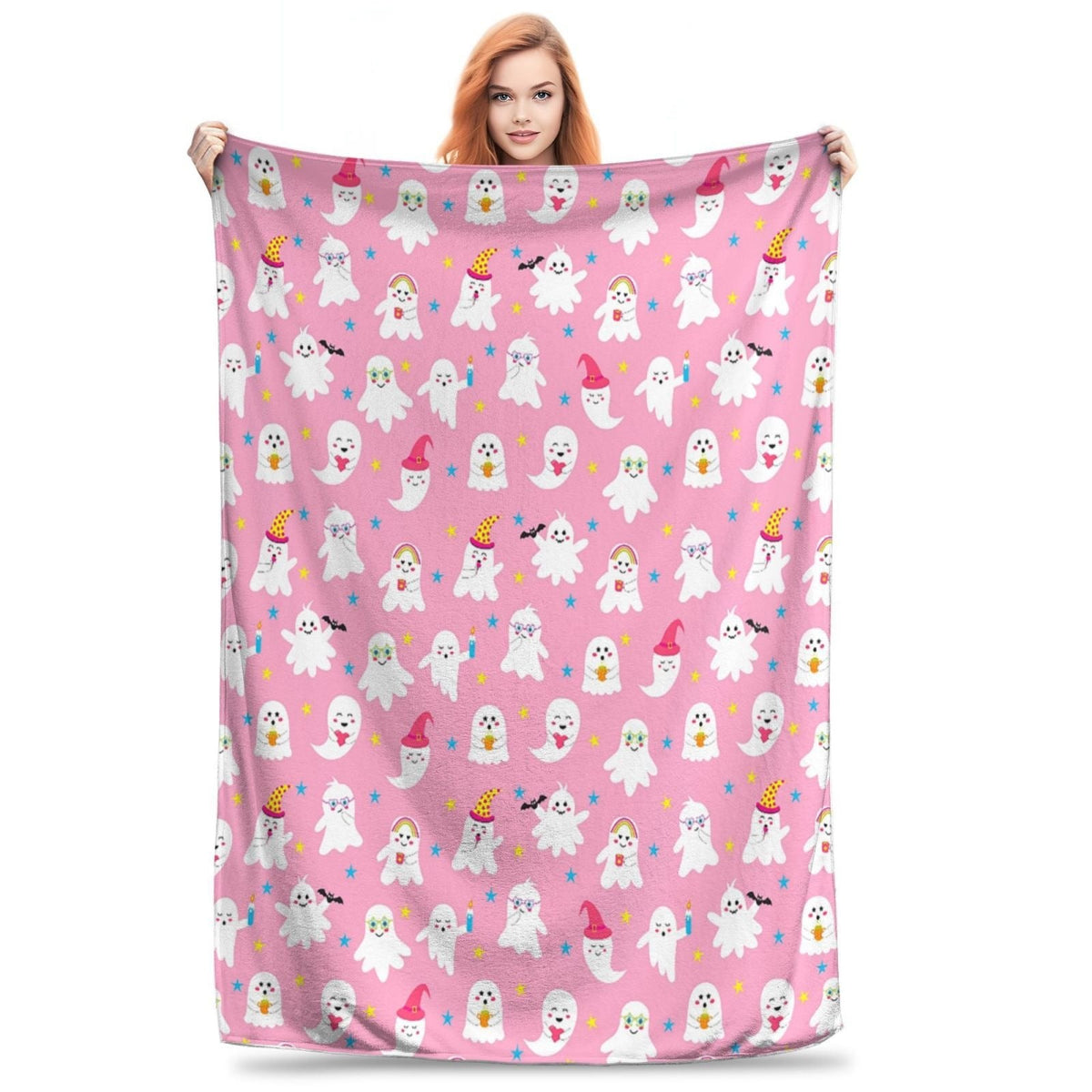 Halloween Throw Blanket | Available in 5 Colors and 3 Sizes | Soft Fleece for Sofas, Beds, and Movie Nights