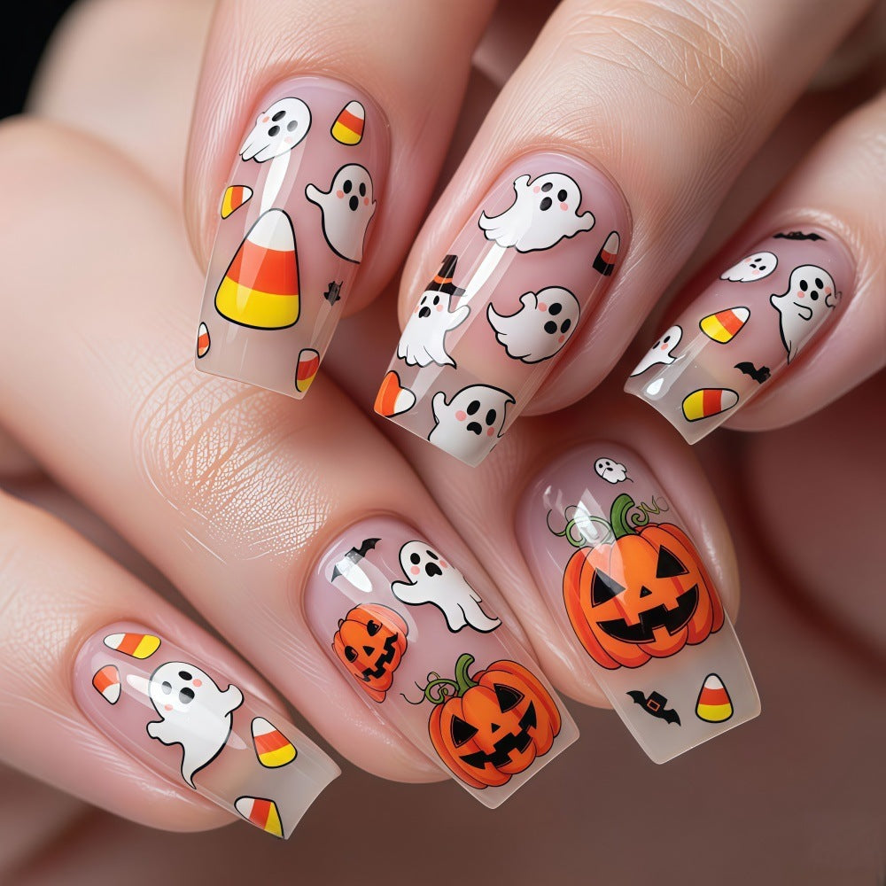 Halloween Press-On Nails | Available in Oliv | Glue-Free Application in Minutes for Parties and Nights Out