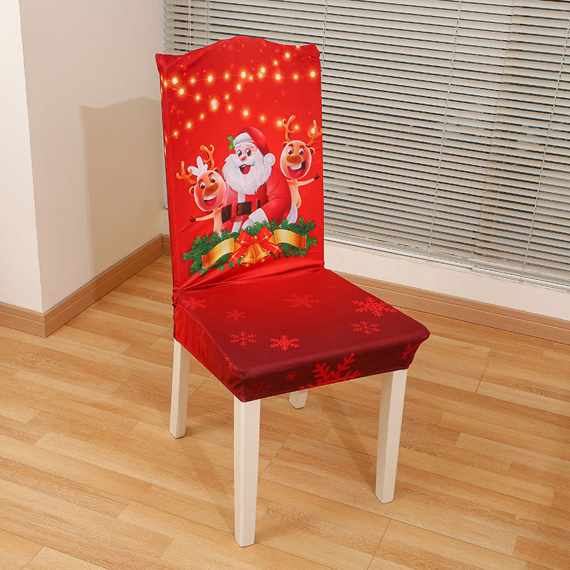 Christmas Tablecloth with Santa Figures and Festive Lettering | Stain-Resistant Fabric, Wipe or Machine Wash | 7 Designs
