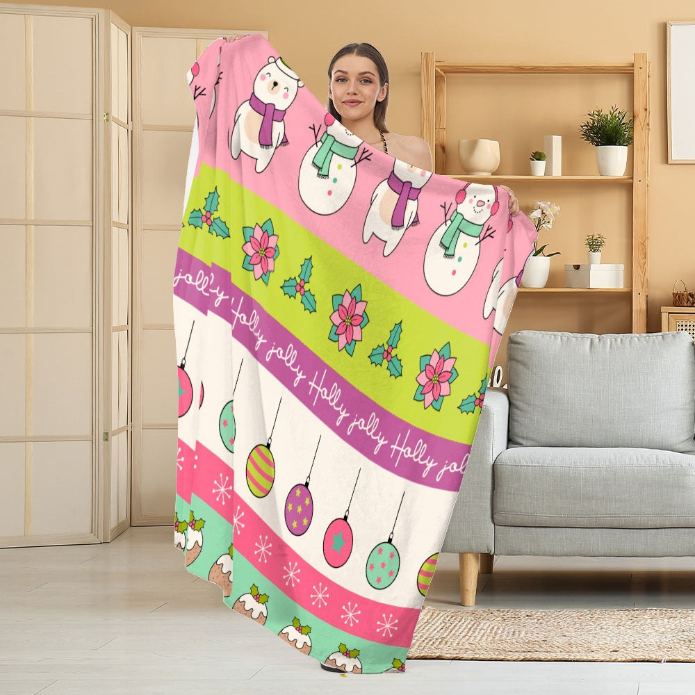 Halloween Throw Blanket | Available in White | Soft Fleece for Sofas, Beds, and Movie Nights