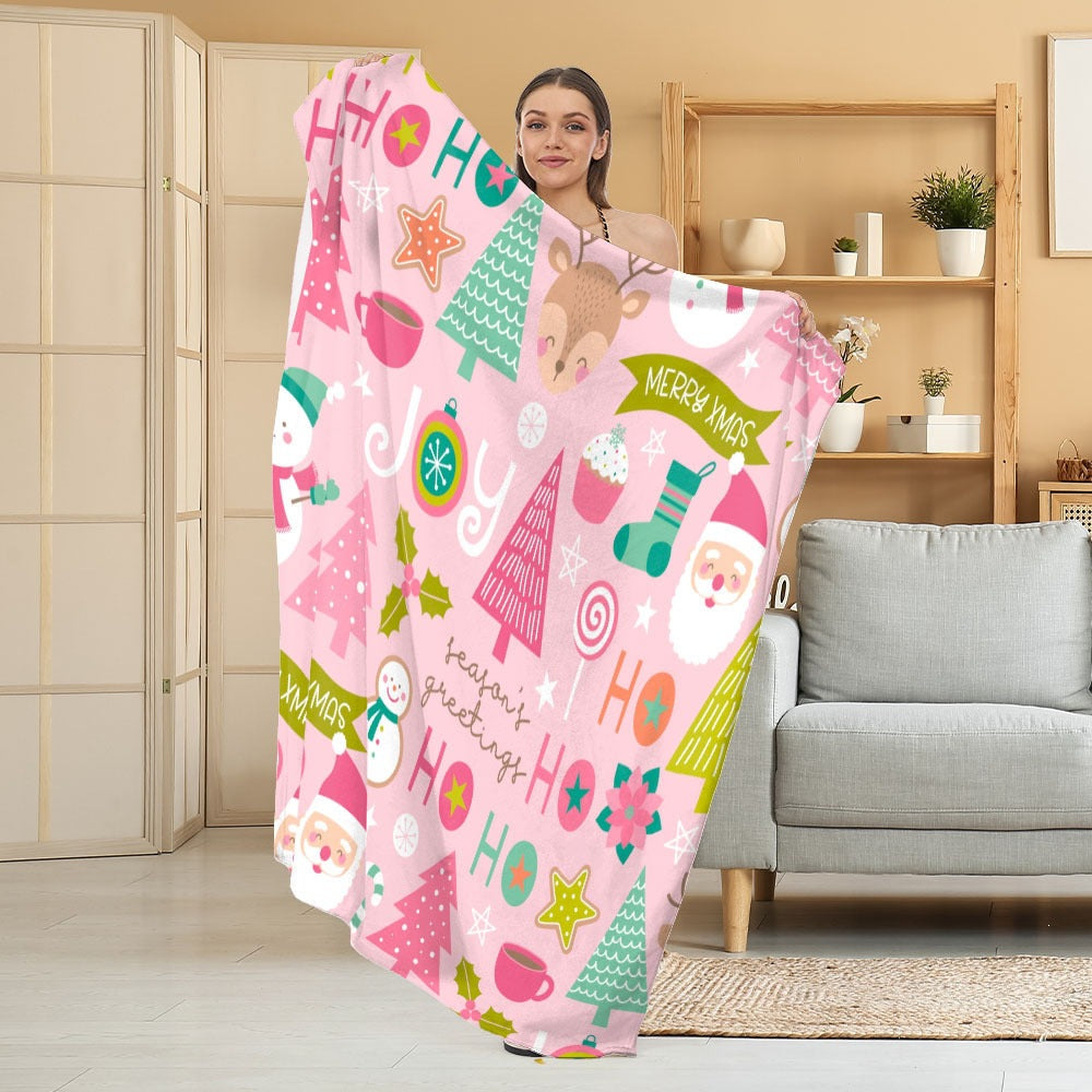 Halloween Throw Blanket | Available in White | Soft Fleece for Sofas, Beds, and Movie Nights