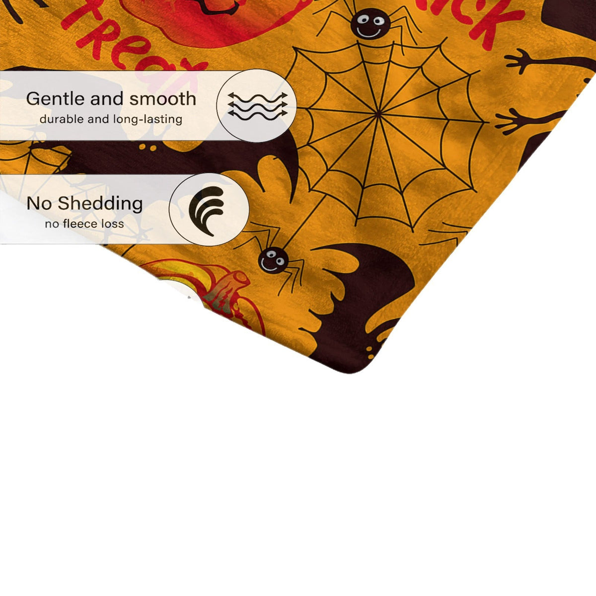 Halloween Throw Blanket | Available in 6 Colors and 3 Sizes | Soft Fleece for Sofas, Beds, and Movie Nights