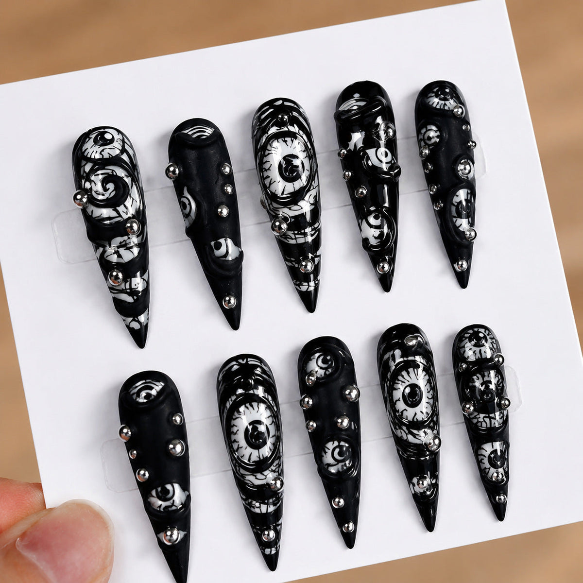 Halloween Press-On Nails | Available in Box, B | Glue-Free Application in Minutes for Parties and Nights Out