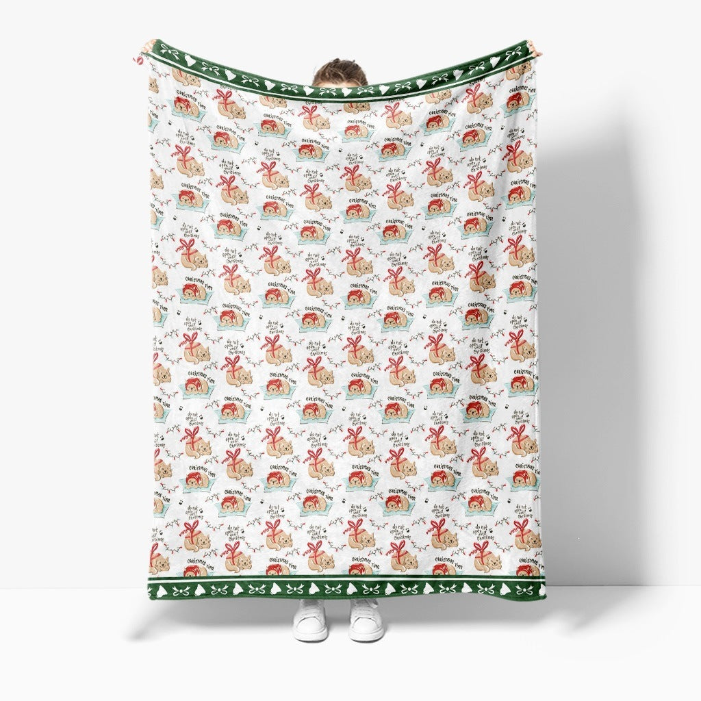 Christmas Blanket with Gingerbread Men and Candy Canes | Ultra-Soft Festive Throw for Cold Evenings | Three Designs