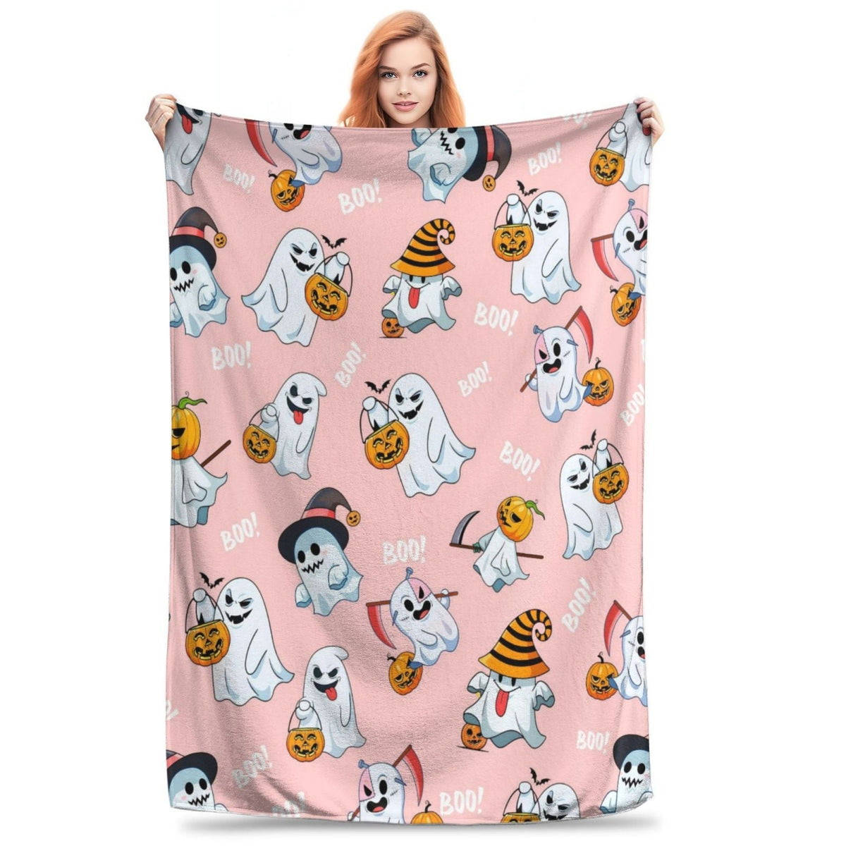 Halloween Throw Blanket | Available in 5 Colors and 3 Sizes | Soft Fleece for Sofas, Beds, and Movie Nights