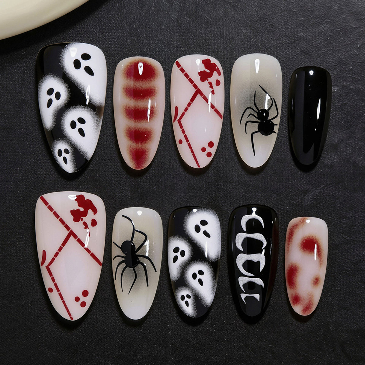 Halloween Press-On Nails | Available in Pink | Glue-Free Application in Minutes for Parties and Nights Out