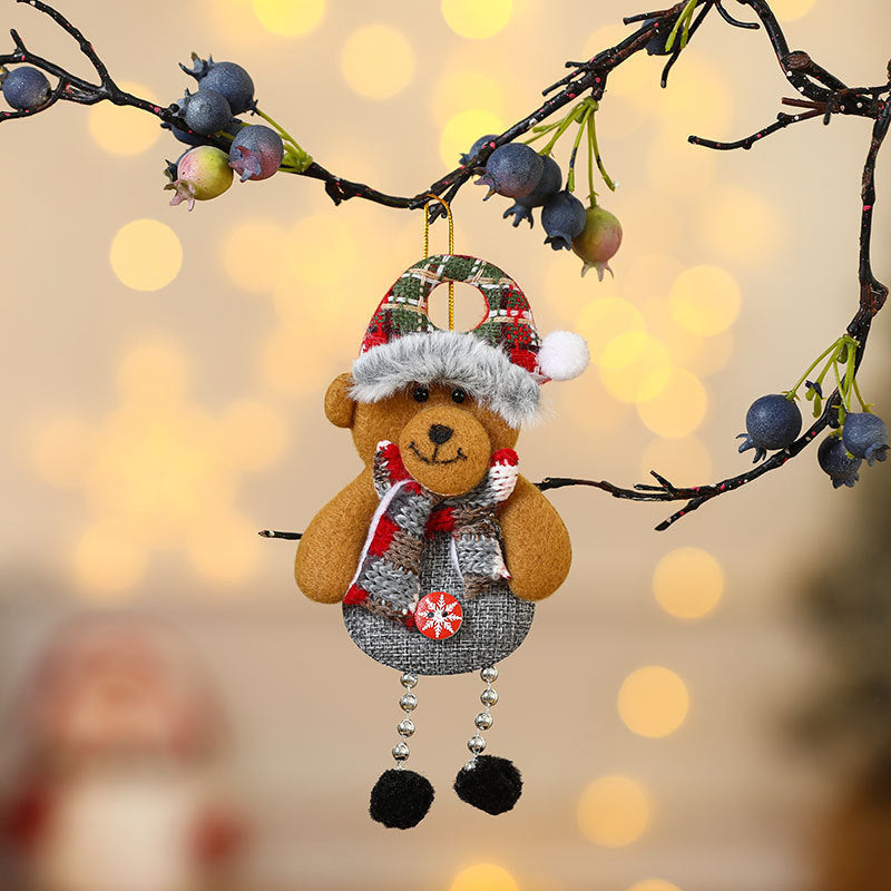 Felt Snowman Christmas Ornament with Scarf and Hat | Hanging Tree Accent in 30 Designs | Soft Indoor Holiday Decorations