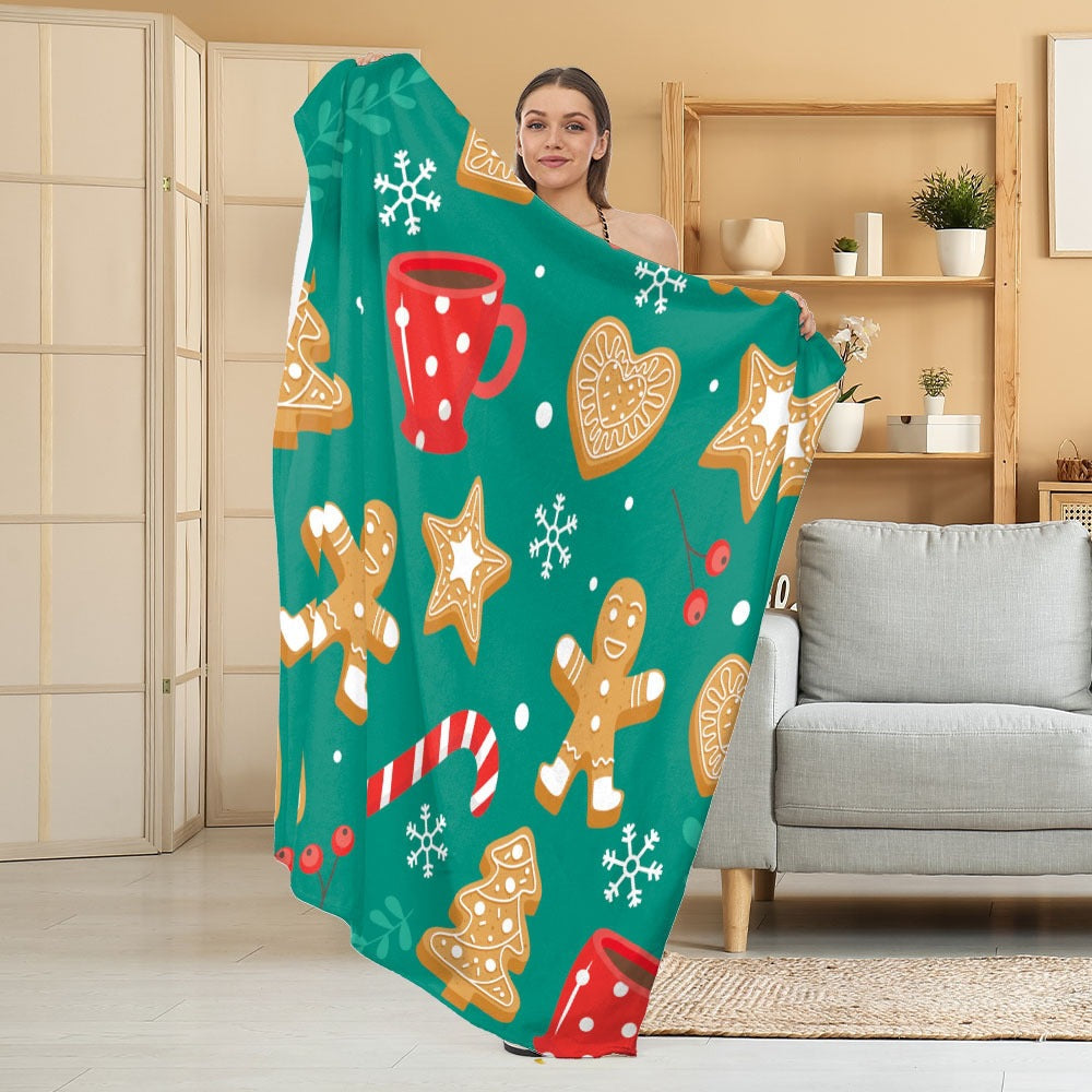 Halloween Throw Blanket | Available in White | Soft Fleece for Sofas, Beds, and Movie Nights