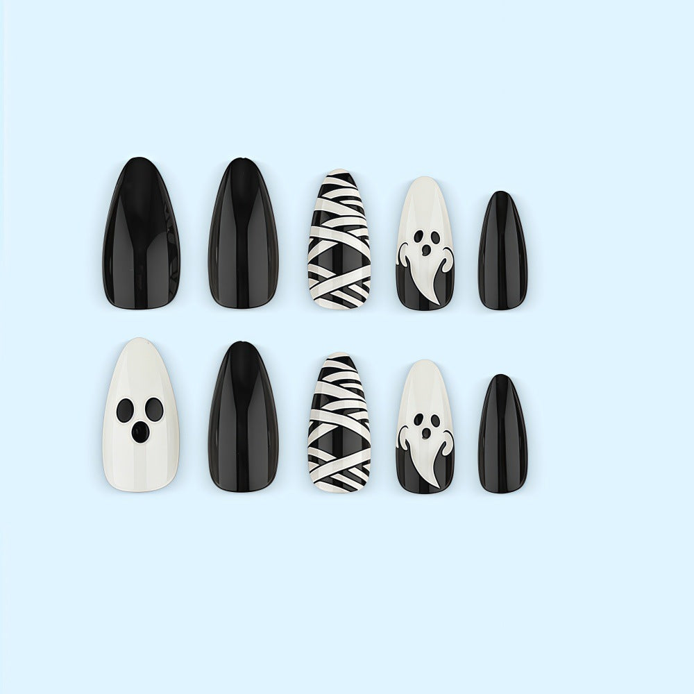Halloween Press-On Nails | Available in Yellow | Glue-Free Application in Minutes for Parties and Nights Out