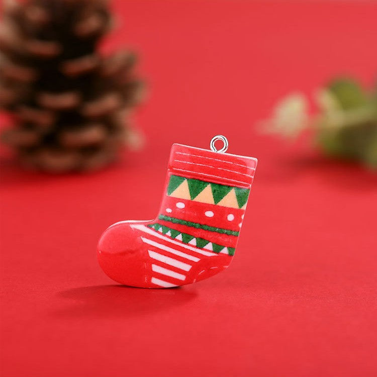 Mini Santa Charm Ornament with a Hanging Loop | Tree, Wreath and Gift Wrap Christmas Decorations | Lightweight, Durable