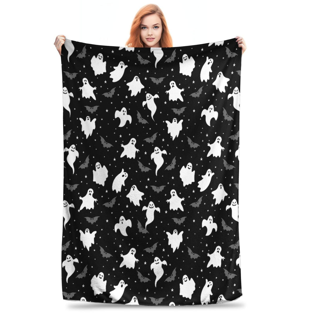 Halloween Throw Blanket | Available in 5 Colors and 3 Sizes | Soft Fleece for Sofas, Beds, and Movie Nights