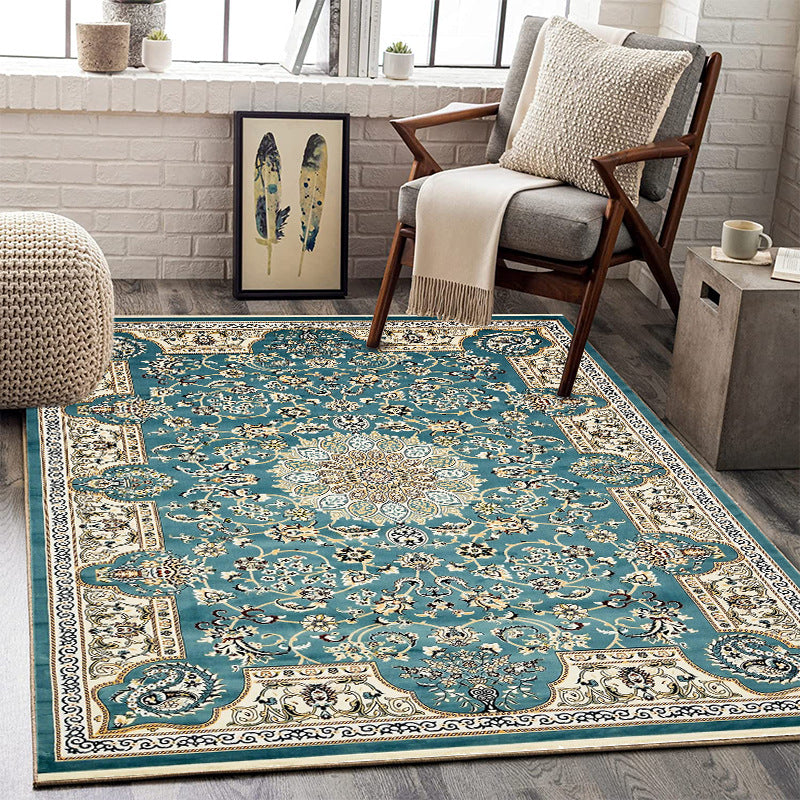 Vintage Ornate Area Rug with a Medallion Center | Soft Underfoot and Easy to Clean | Five Sizes, 31 x 47 up to 55 x 79 in